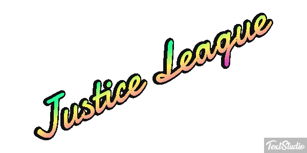 Justice League Effetto testo