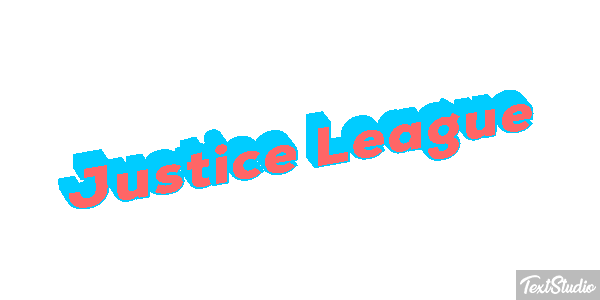 Justice League Effetto testo