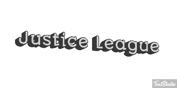 Justice League Effetto testo
