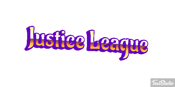 Justice League Effetto testo