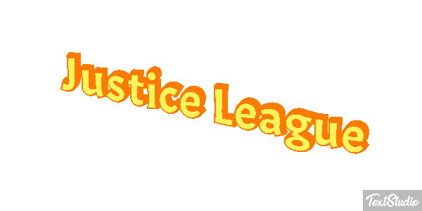Justice League Effetto testo