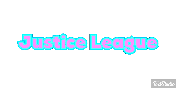 Justice League Effetto testo
