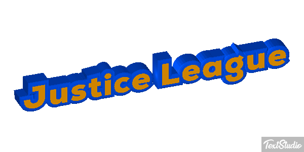 Justice League Effetto testo