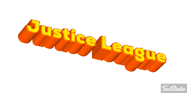 Justice League Effetto testo