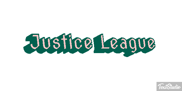 Justice League Effetto testo