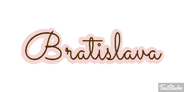 Bratislava Text effect