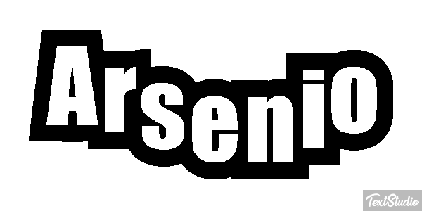 Arsenio Text effect