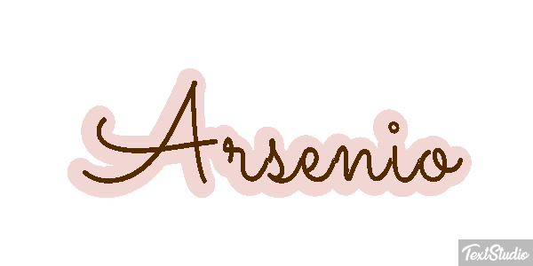 Arsenio Text effect