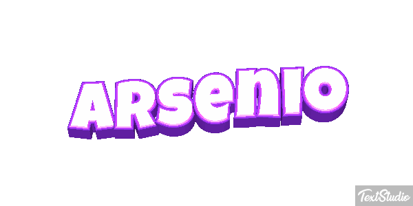 Arsenio Text effect