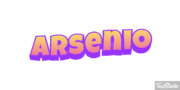 Arsenio Text effect