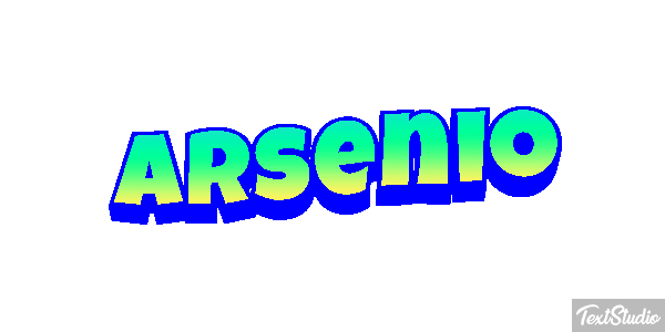 Arsenio Text effect