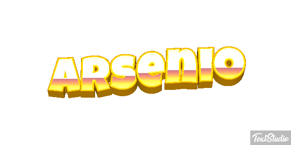 Arsenio Text effect