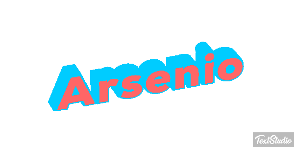 Arsenio Text effect