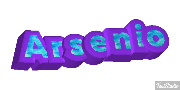 Arsenio Text effect