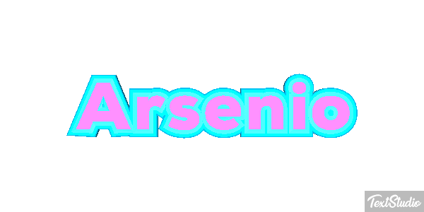 Arsenio Text effect