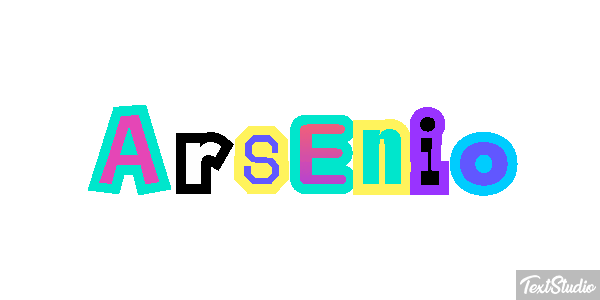 Arsenio Text effect
