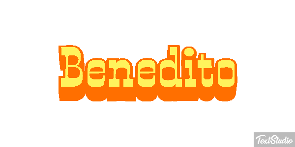 Benedito Efecto de texto