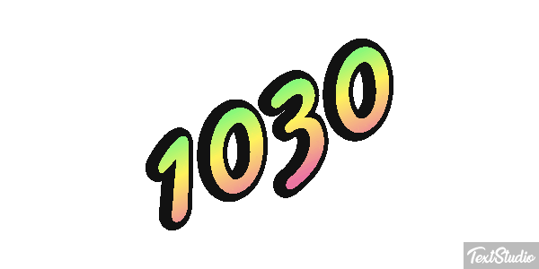 1030 Текстовый эффект