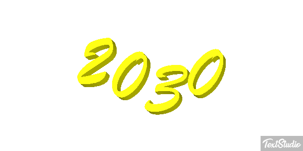 2030 Text effect
