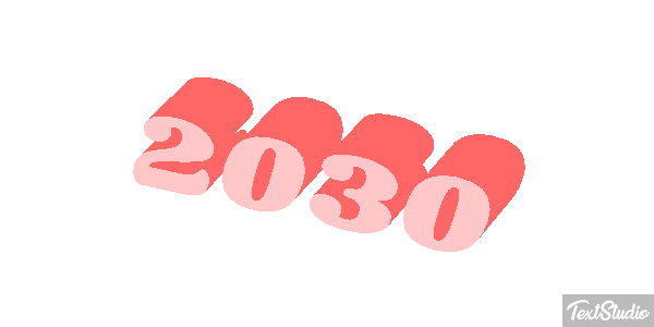 2030 Text effect