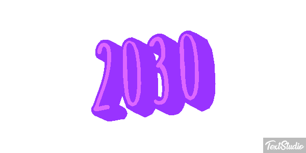 2030 Text effect