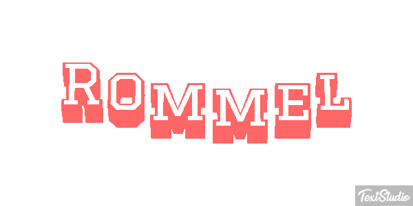 Rommel Efecto de texto