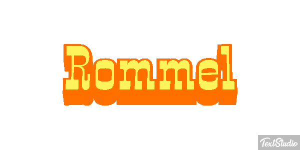 Rommel Efecto de texto