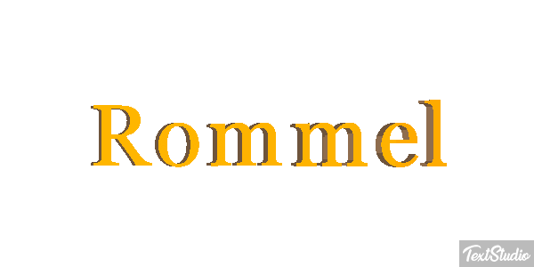 Rommel Efecto de texto