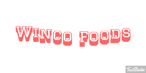 Winco Foods Effetto testo