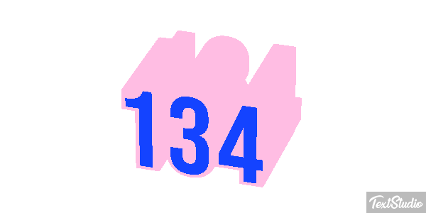 134 Text effect