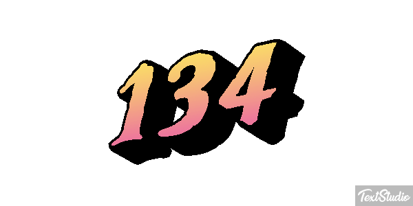 134 Text effect