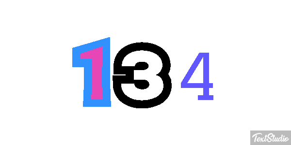 134 Text effect