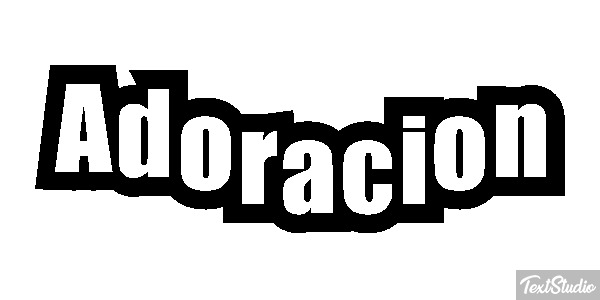 Adoración Efecto de texto