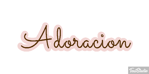 Adoración Efecto de texto