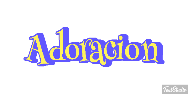Adoración Efecto de texto