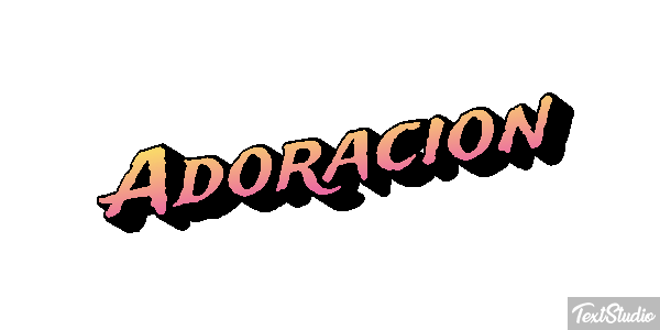 Adoración Efecto de texto