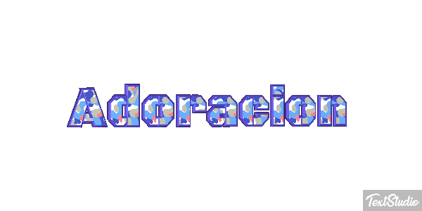 Adoración Efecto de texto