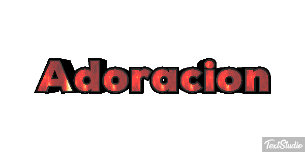 Adoración Efecto de texto