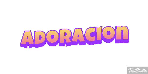 Adoración Efecto de texto