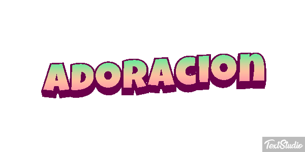 Adoración Efecto de texto