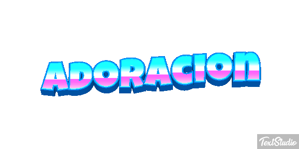 Adoración Efecto de texto