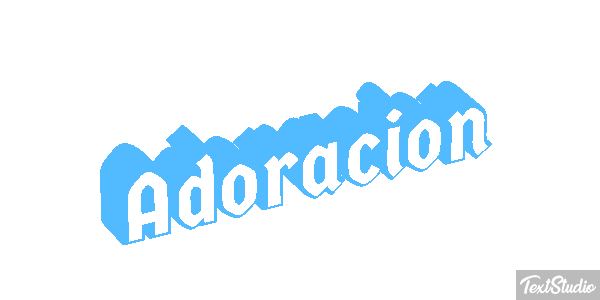 Adoración Efecto de texto