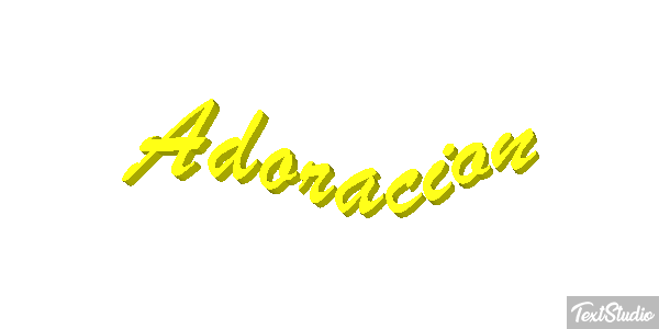 Adoración Efecto de texto