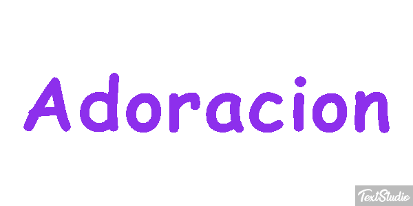 Adoración Efecto de texto
