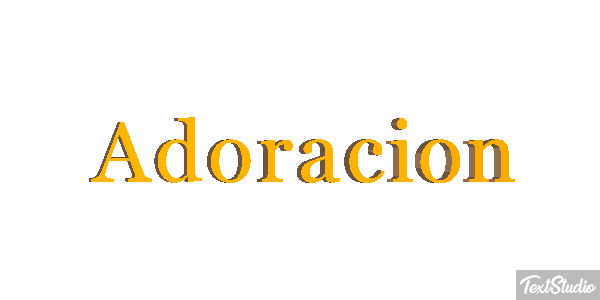 Adoración Efecto de texto