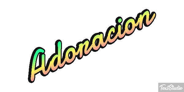 Adoración Efecto de texto