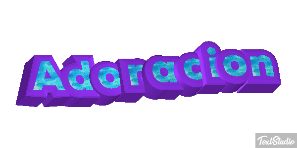Adoración Efecto de texto