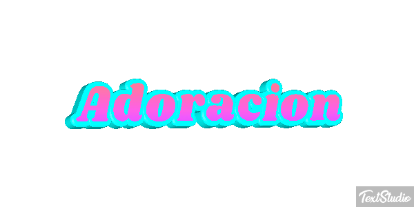 Adoración Efecto de texto