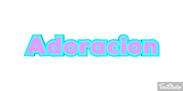 Adoración Efecto de texto