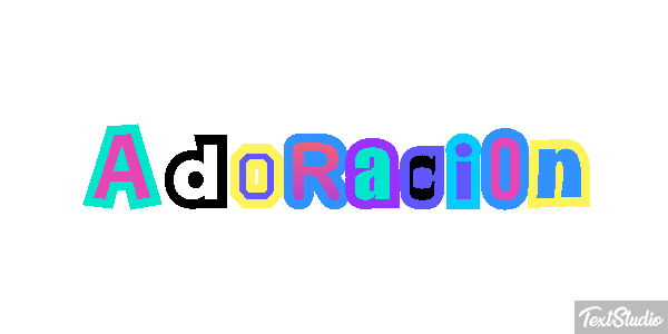 Adoración Efecto de texto